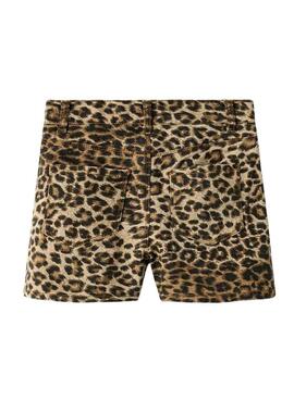 Shorts Name It Rosees Leopard für Mädchen.