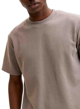 T-Shirt Jack and Jones Austin in Taupe für Herren