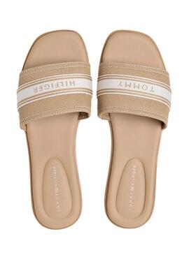 Tommy Hilfiger Sandalen Maultiere in Beige für Damen