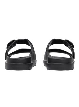 Sandalen Tommy Hilfiger Light Doppelriemen Schwarz für Damen.