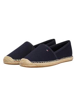 Espadrilles Tommy Hilfiger Flag Leinwand Marine für Damen