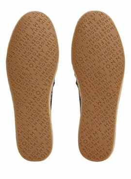 Espadrilles Tommy Hilfiger Flag Leinwand Marine für Damen