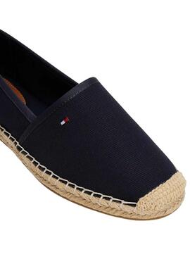 Espadrilles Tommy Hilfiger Flag Leinwand Marine für Damen
