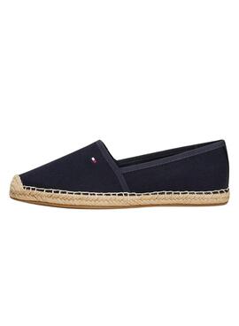 Espadrilles Tommy Hilfiger Flag Leinwand Marine für Damen