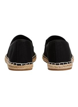 Espadrilles Tommy Hilfiger Flag Canvas schwarz für Damen
