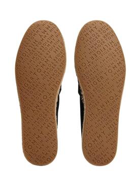 Espadrilles Tommy Hilfiger Flag Canvas schwarz für Damen