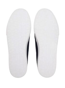 Turnschuhe Tommy Hilfiger Vulc Core aus marineblauem Leder für Herren.