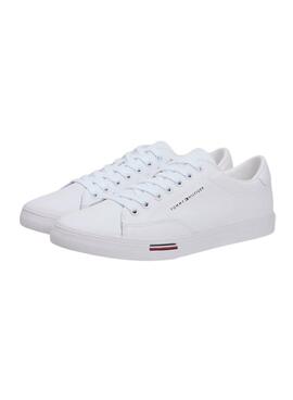Sneaker Tommy Hilfiger Vulc Core aus weißem Leder für Herren