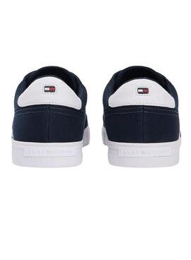 Tommy Hilfiger Vulc Core Leinwand-Turnschuhe in Marineblau für Herren.