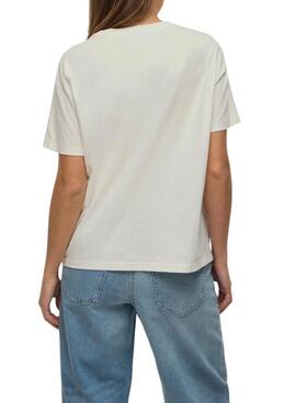 T-shirt Vila Sybil weiß für Damen.