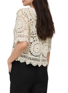 T-shirt Only Waterly beige für Damen