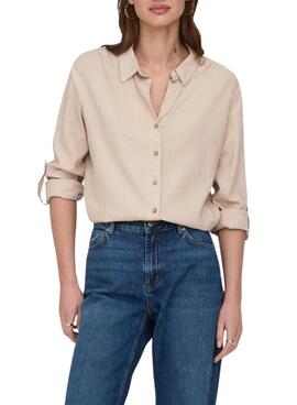 Bluse Only Goa beige für Frauen