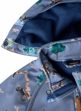 Name It Alfa Bagger blaue Jacke für Jungen