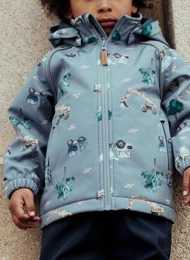 Name It Alfa Bagger blaue Jacke für Jungen