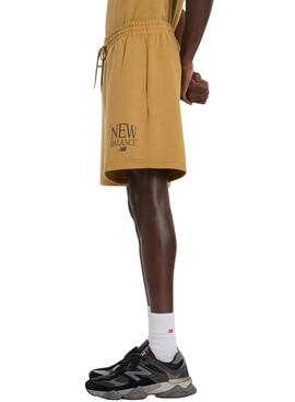 Bermudas New Balance Senfgelb für Herren