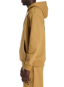 Sweatshirt New Balance Logo Senf für Herren