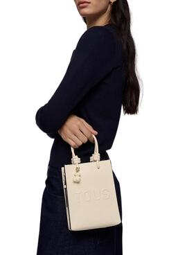 Handtasche Tous Mini Pop La Rue New beige für Damen