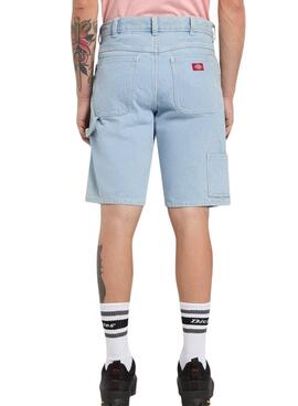 Bermudas Dickies Carpenter in hellem Denim für Herren.