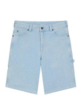 Bermudas Dickies Carpenter in hellem Denim für Herren.