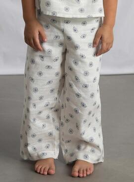 Mayoral Set mit blauem Blumenmuster für Baby Mädchen