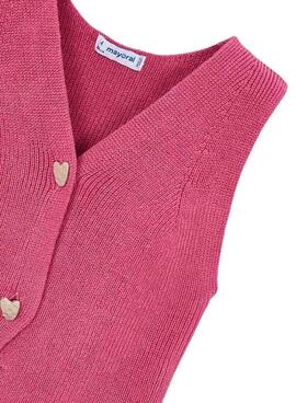 Mayoral Strickjacke in Fuchsia für Mädchen.