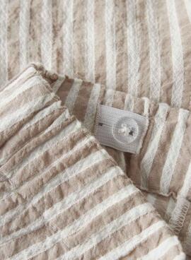 Bermudas Name It Edenis gestreifte Shorts in Beige für Jungen.