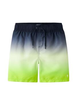 Badehose Name It Zoccas Tie Dye Limette für Jungen