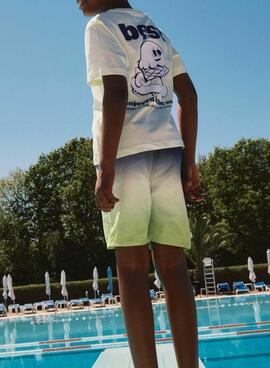 Badehose Name It Zoccas Tie Dye Limette für Jungen