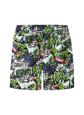 Badehose Name It Zatoony schwarz für Jungen