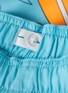 Badehose Name It Mouritz Stitch türkis für Jungen