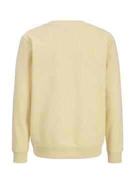 Sweatshirt Jack and Jones Perry gelb für Jungen.