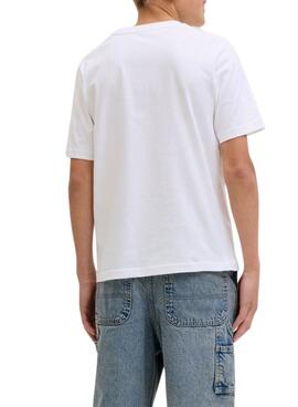T-shirt Jack and Jones Perry weiß für Jungen