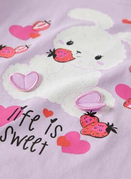 T-shirt Name It Deppa in Malva for girls.