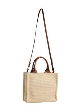 Tasche Pieces Kathrine beige für Damen