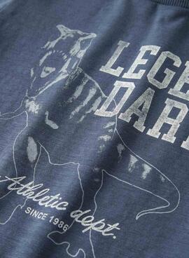 T-shirt Name It Feath blau für Jungen