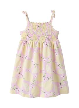 Kleid Name It Filuaz mit Zitronenmuster für Mädchen