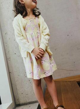 Kleid Name It Filuaz mit Zitronenmuster für Mädchen