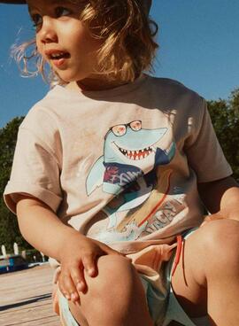 T-Shirt Name It Fopz in braun für Jungen