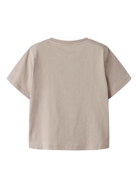 T-Shirt Name It Fopz in braun für Jungen