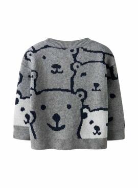 Name It Sauel grauer Pullover für Jungen