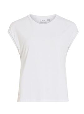 T-Shirt Vila Modal weiß für Damen