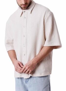 Hemd Project x Paris Waffel beige für Herren.
