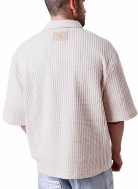 Hemd Project x Paris Waffel beige für Herren.