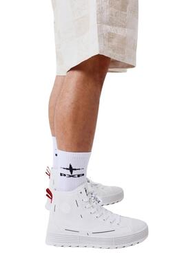 Bermudas Projekt x Paris Jacquard beige für Herren.