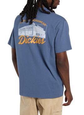 T-Shirt Dickies Wellsville blau für Herren
