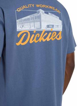 T-Shirt Dickies Wellsville blau für Herren