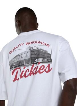 T-Shirt Dickies Wellsville weiß für Herren