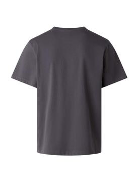 T-Shirt The North Face minimalistisches Anthrazit für Herren.