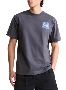 T-Shirt The North Face Mountain Anthrazit für Herren