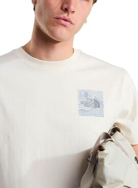 T-Shirt The North Face Mountain beige für Herren